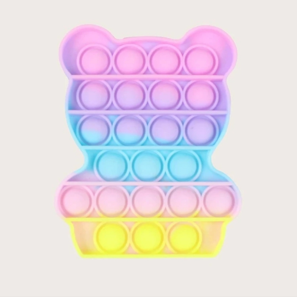 🔮4/$8 Multi color bear pop-it